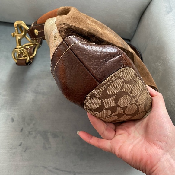 EUC Coach, beautiful leather original patchwork, design bag, 16”Wx11”Hx4”D - Picture 12 of 17